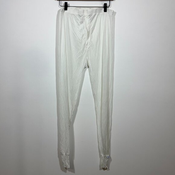 Thermasilk by Terramar Mens White Silk Base Layer Bottoms sz Large Outdoors - Picture 1 of 5